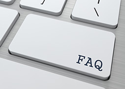 Keyboard button labeled FAQ